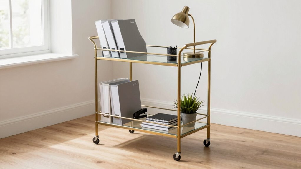 bar cart stylish storage