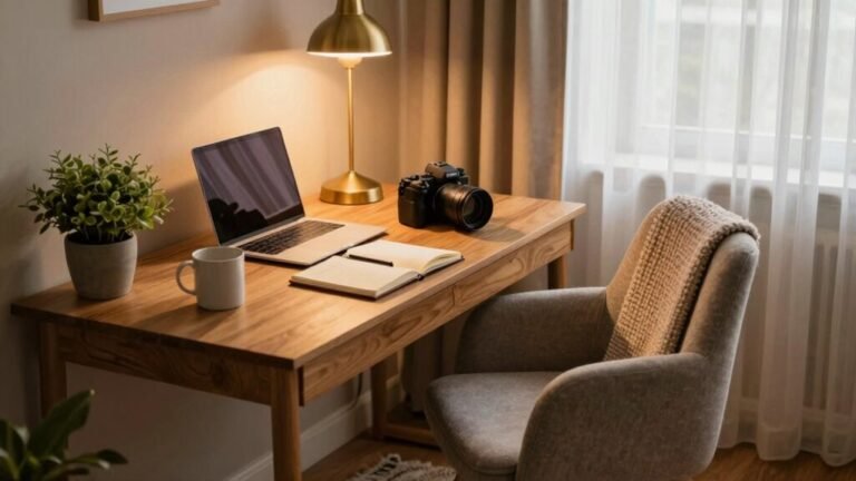 cozy home office atmosphere
