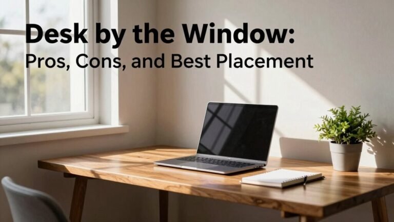 desk by window placement
