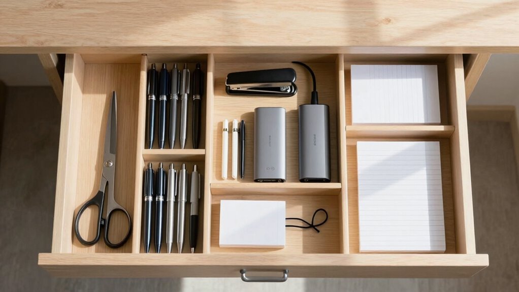 desk drawer organization efficiency