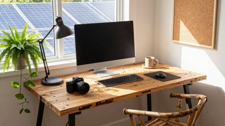 eco friendly home office creation