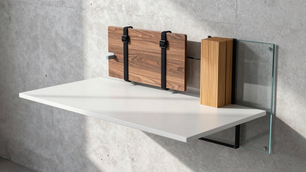 five foldable desks space saving