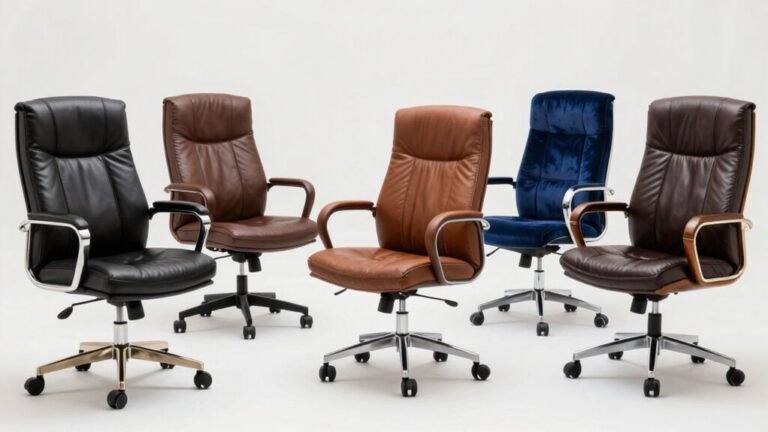 five luxury office chairs