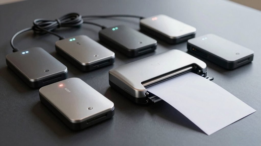 five portable document scanners