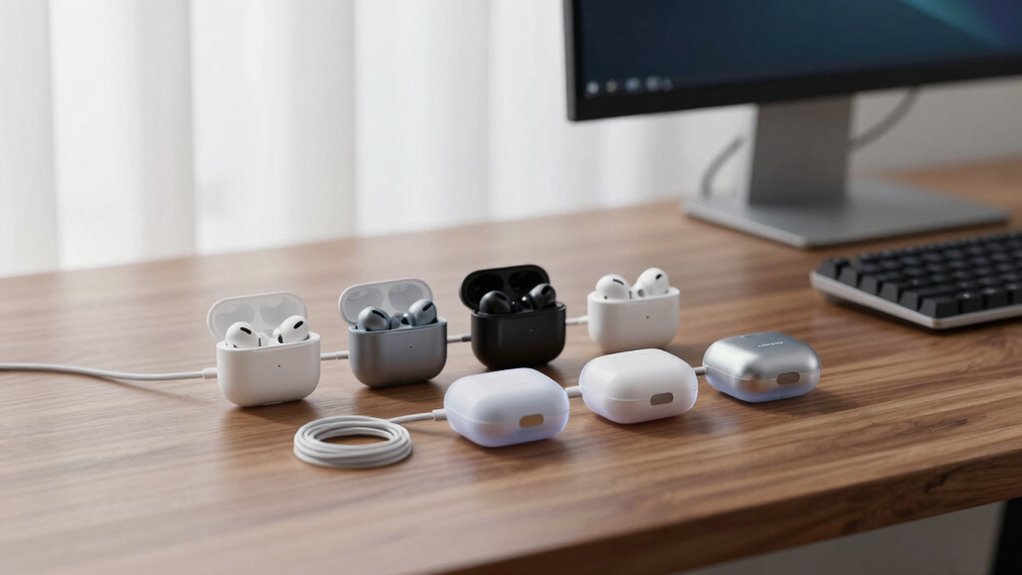 five wireless earbuds calls