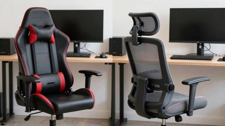 gaming vs office chairs