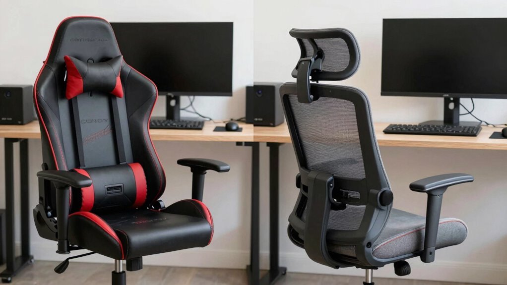 gaming vs office chairs