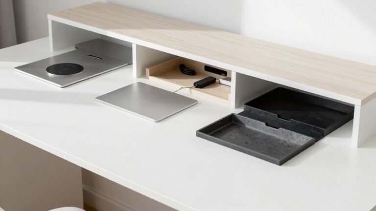minimalist desks with storage