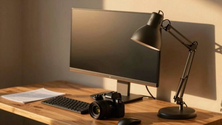 optimal desk lamp placement
