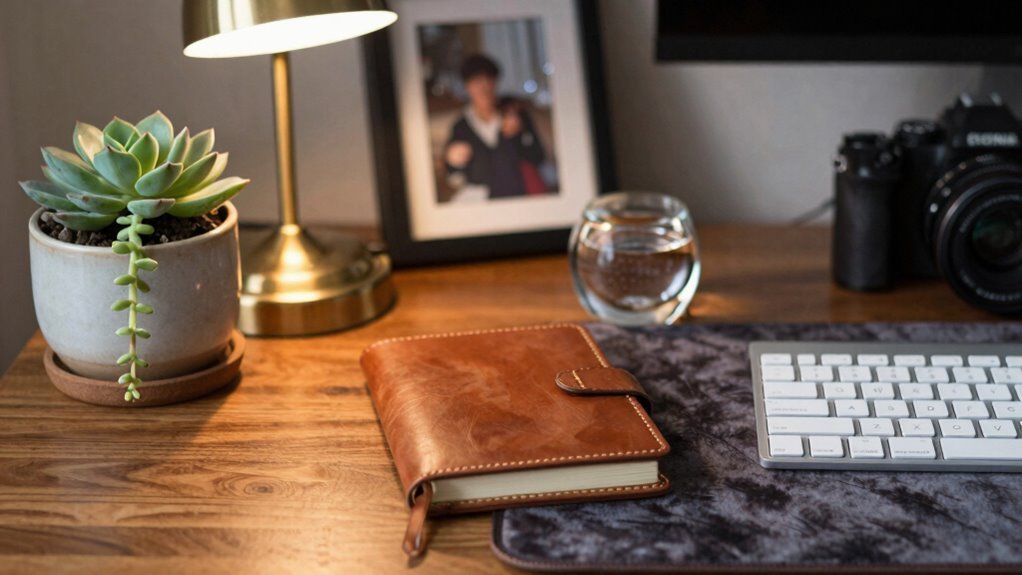 personalize desk with touch