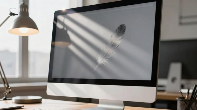 screen glare in sunny office